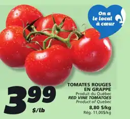 IGA RED VINE TOMATOES offer