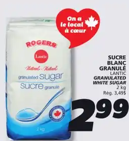 IGA LANTIC GRANULATED WHITE SUGAR offer
