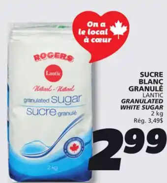 IGA LANTIC GRANULATED WHITE SUGAR offer