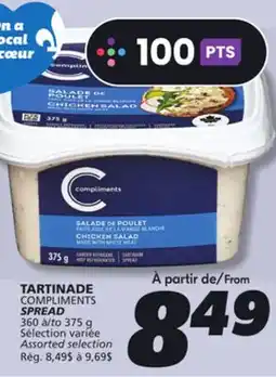 IGA COMPLIMENTS SPREAD offer
