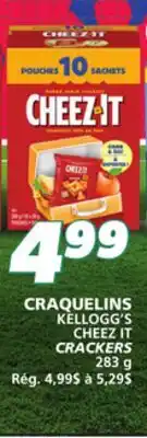 IGA KELLOGG'S CHEEZ IT CRACKERS offer