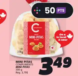 IGA COMPLIMENTS MINI PITAS offer