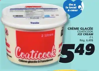 IGA COATICOOK ICE CREAM offer