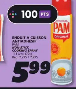 IGA PAM NON-STICK COOKING SPRAY offer