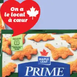 IGA MAPLE LEAF PRIME FROZEN BREADED CHICKEN BREAST BITES, CUTLETS OR STRIPS OR CHICKEN MEATBALLS offer