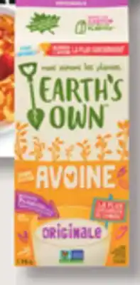 IGA EARTH'S OWN PLANT-BASED BEVERAGE offer