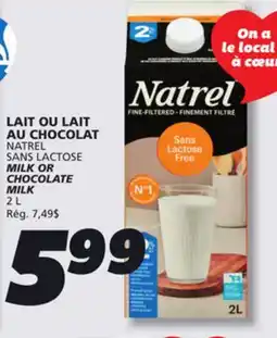 IGA NATREL MILK OR CHOCOLATE MILK offer