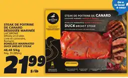 IGA Romarin BONELESS MARINATED DUCK BREAST STEAK offer