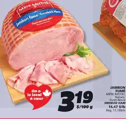 IGA MÈRE MICHEL Nature, SMOKED HAM offer