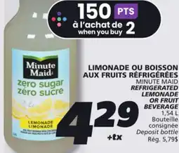 IGA MINUTE MAID REFRIGERATED LEMONADE OR FRUIT BEVERAGE offer