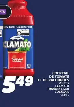 IGA MOTT'S CLAMATO TOMATO CLAM COCKTAIL offer