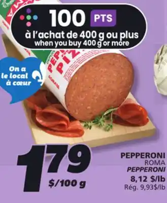 IGA ROMA PEPPERONI offer