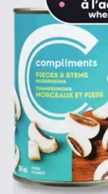 IGA COMPLIMENTS MUSHROOMS offer