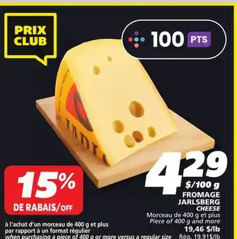 IGA JARLSBERG CHEESE offer