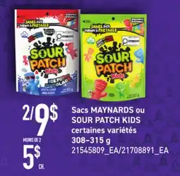 Provigo SACS MAYNARDS OU SOUR PATCH KIDS offer