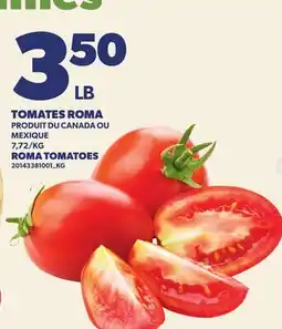 Provigo TOMATES ROMA | ROMA TOMATOES offer