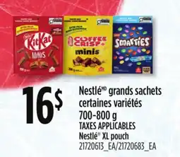 Provigo NESTLÉ GRANDS SACHETS, 700-800 G | NESTLÉ XL POUCH offer
