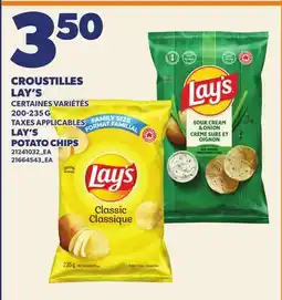 Provigo CROUSTILLES LAY'S, 200-235 G / LAY'S POTATO CHIPS offer