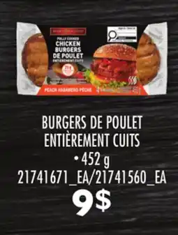 Provigo BURGERS DE POULET ENTIÈREMENT CUITS offer
