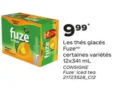 Provigo LES THÉS GLACÉS FUZE, 12X341 ML | FUZE ICED TEA offer