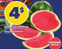 Provigo MELONS D'EAU SANS PÉPINS, MOYENNE DE 9 LB | SEEDLESS WATERMELONS offer
