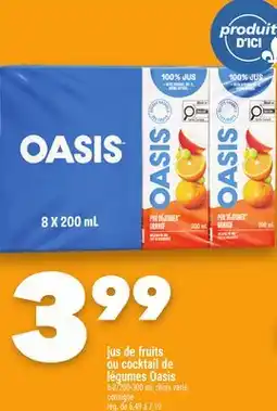 Marche Ami JUS DE FRUITS OU COCKTAIL DE LÉGUMES OASIS offer