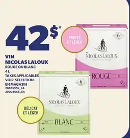 Provigo VIN NICOLAS LALOUX NICOLAS LALOUX offer