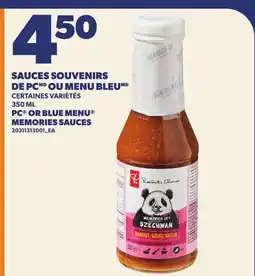 Provigo SAUCES SOUVENIRS DE PC OU MENU BLEU, 350 ML | PC OR BLUE MENU MEMORIES SAUCES offer