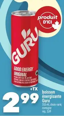 Marche Ami BOISSON ÉNERGISANTE GURU offer