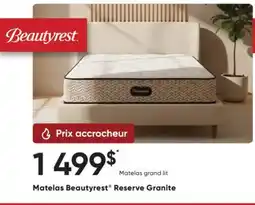 Dormez Vous Matelas Beautyrest Reserve Granite offer