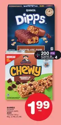 Marches Tradition QUAKER CHEWY, DIPPS BARS offer
