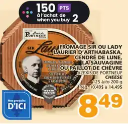 Marches Tradition ALEXIS DE PORTNEUF CHEESE offer