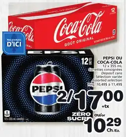 Marches Tradition PEPSI OU COCA-COLA offer
