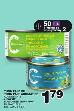 Marches Tradition COMPLIMENTS LIGHT OR FLAVOURED LIGHT TUNA offer