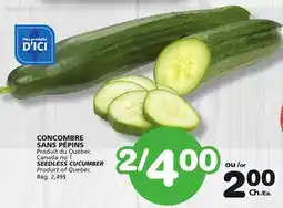 Marches Tradition SEEDLESS CUCUMBER offer