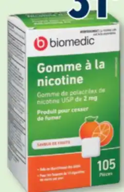 Familiprix BIOMEDIC Nicotine gum, 2mg, 105 pieces offer