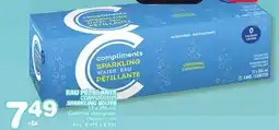 Marches Tradition COMPLIMENTS SPARKLING WATER offer