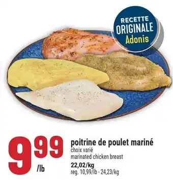 Marché Adonis poitrine de poulet mariné | marinated chicken breast offer