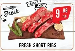 Tavora Foods Fresh short ribs offer