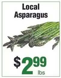 Silverstein's Produce Local Asparagus offer