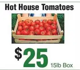 Silverstein's Produce Hot House Tomatoes offer