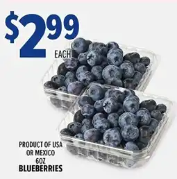 Victory Meat Market Blueberries offer