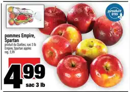 Super C pommes Empire, Spartan offer