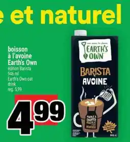 Super C boisson à l'avoine Earth's Own offer
