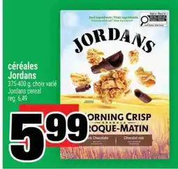 Super C céréales Jordans offer