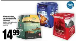 Super C bière Archibald, Le Trou du Diable, Unibroue offer