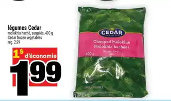 Super C LÉGUMES CEDAR offer