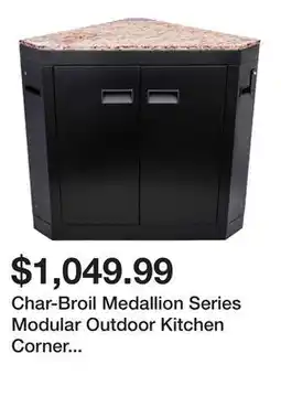 Wayfair Char-Broil Medallion Series Modular Outdoor Kitchen Corner Component with Storage, Black offer