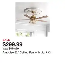 Wayfair Amboise 52'' Ceiling Fan with Light Kit offer