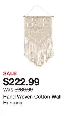 Wayfair Hand Woven Cotton Wall Hanging offer